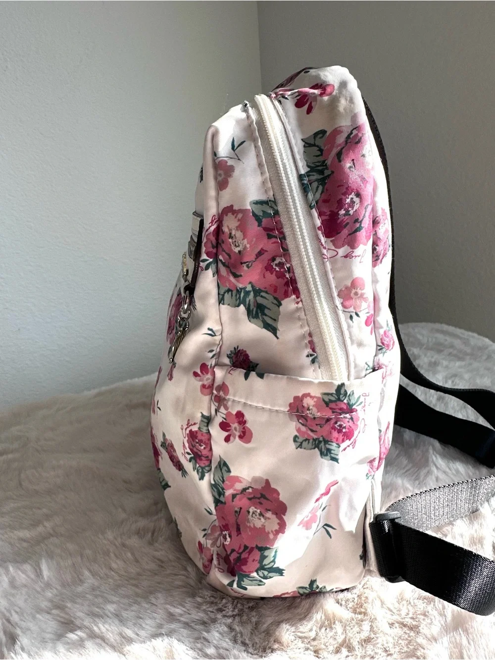 Juicy‎ Couture White Floral Mini Backpack